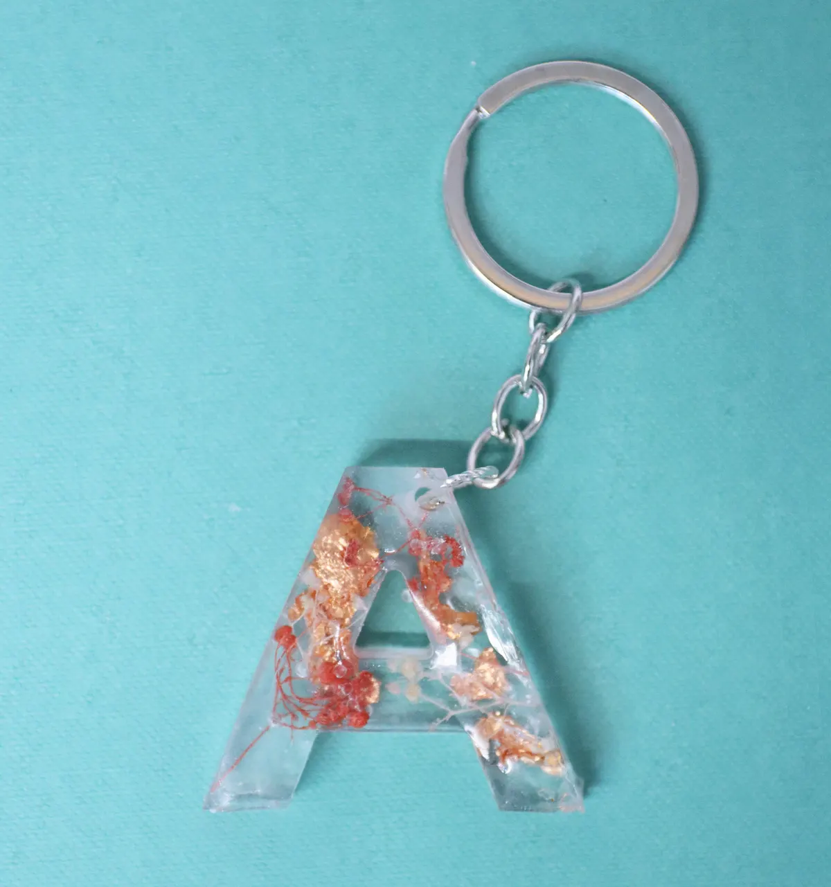 Custom Resin Letter Keychain